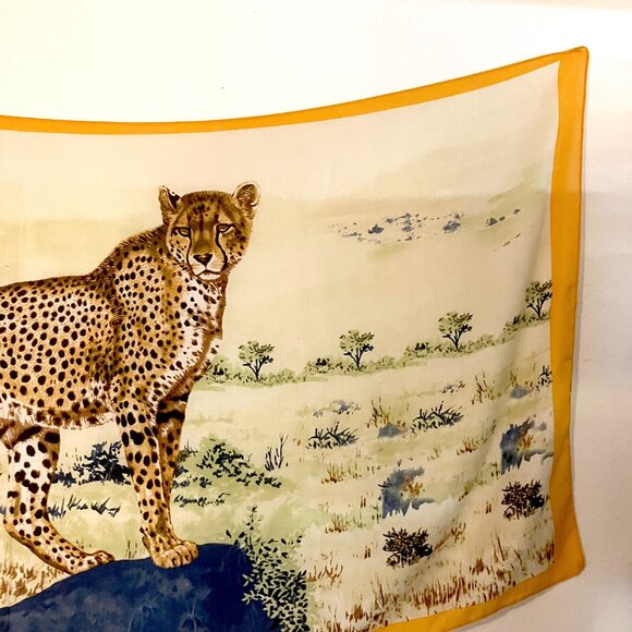 Vimoda Paris Rectangular Leopard Scarf (34" X 71") NWOT - Picture 2 of 15